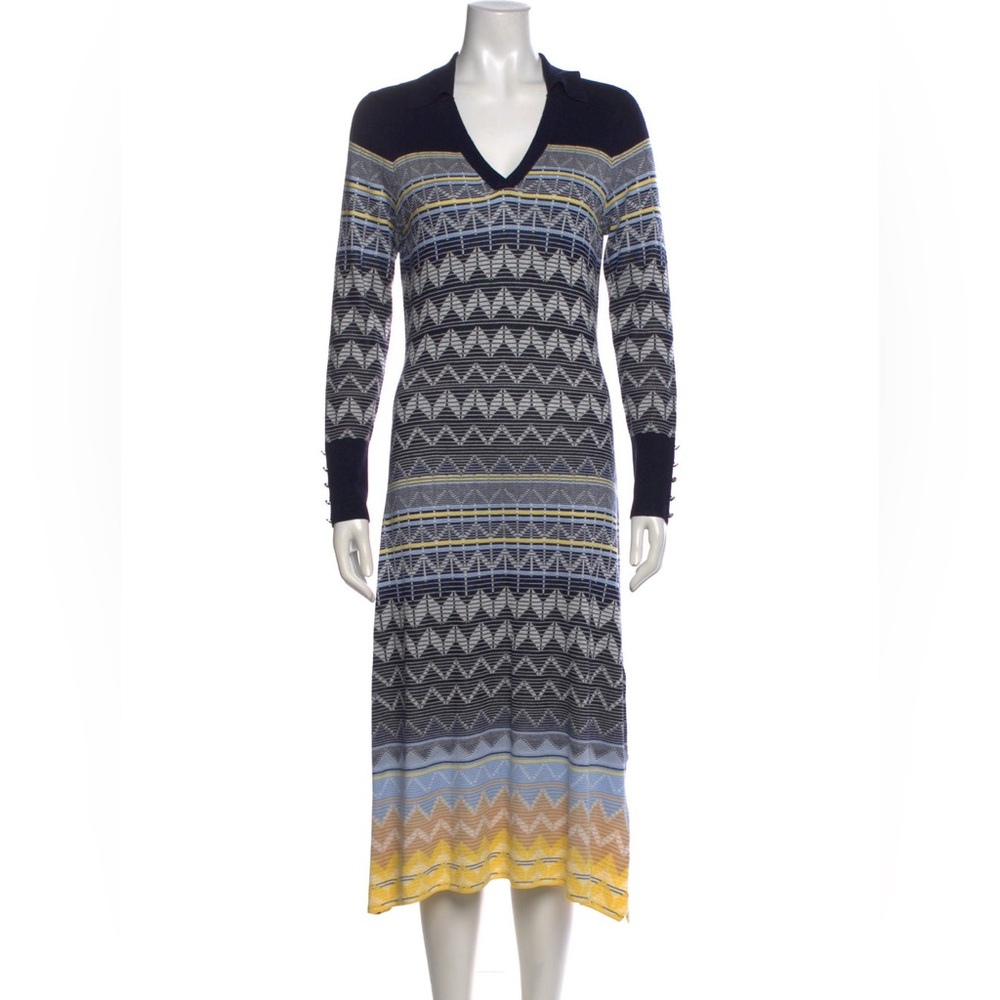 Ted Baker Midnight Blue Sweater maxi knit dress 5/ 12